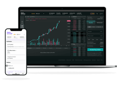 BSDEX auf Smartphone und Laptop